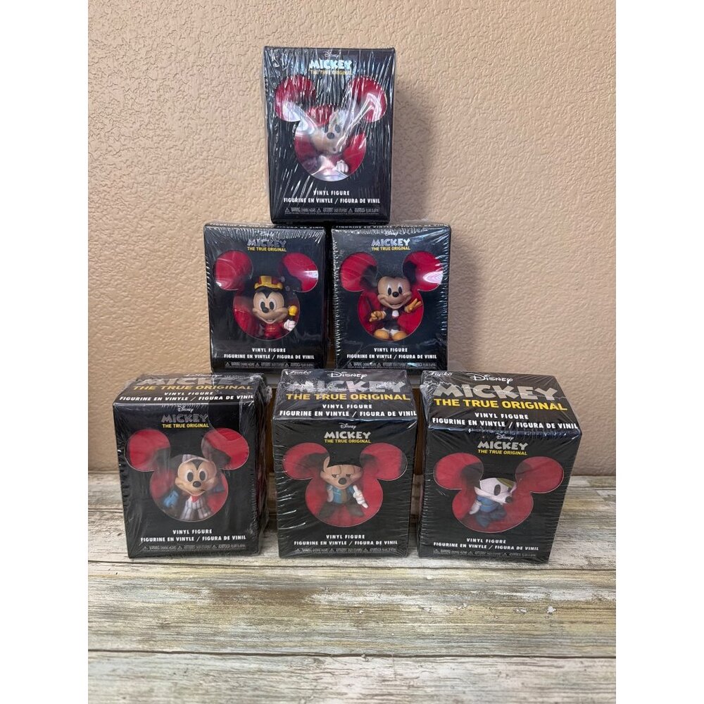 Funko Disney Mickey The True Original 90 Years Vinyl Figures Lot of 6 Sealed New